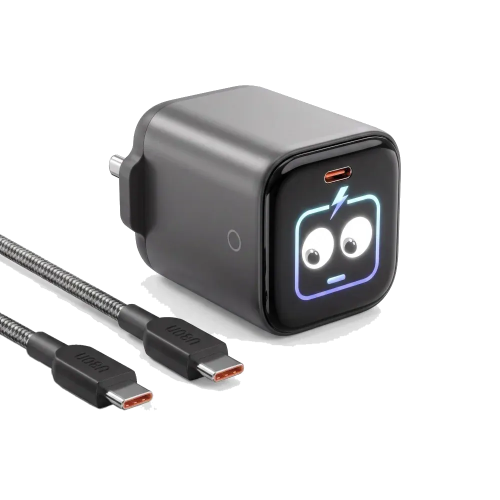 UBON CH-905 AI GAN PD Charger 45W Fast Charger with Smart Display With Type Standard